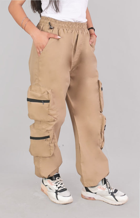 Chain Pocket Cargo Pants for Women