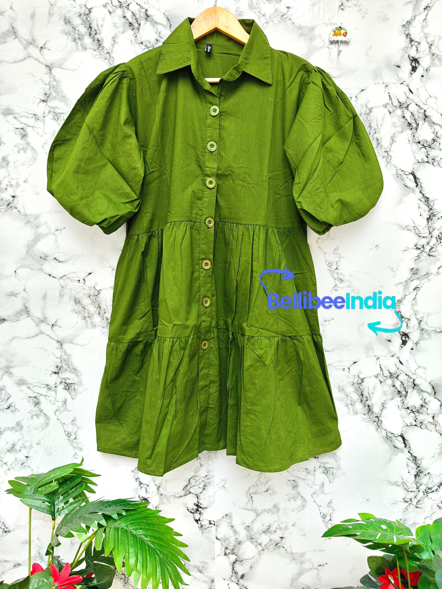 8 Buttoned cotton Dress