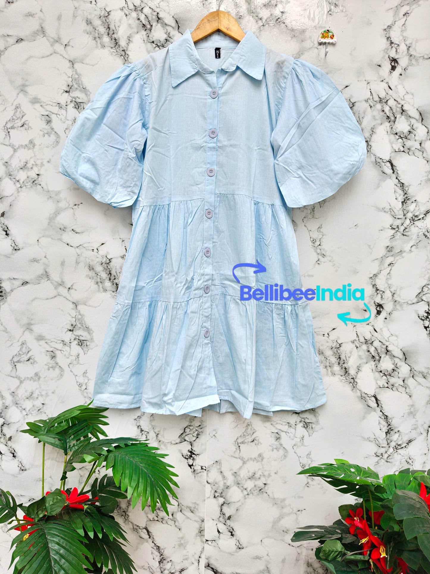 8 Buttoned cotton Dress
