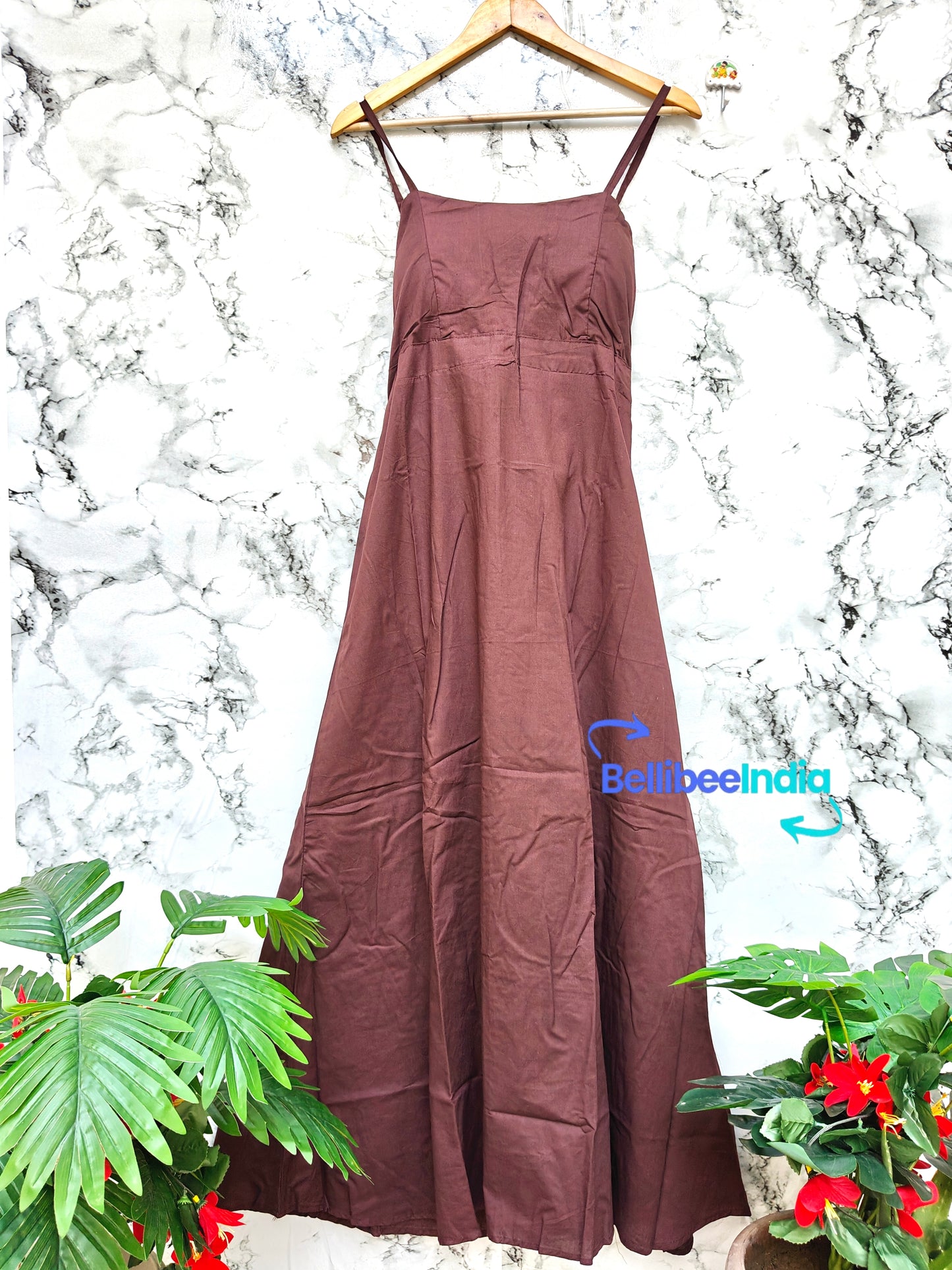 Long cotton Padded Dress